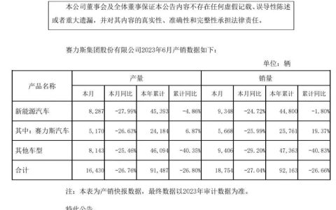 销量持续拉胯，赛力斯除了押注问界还应该有B方案