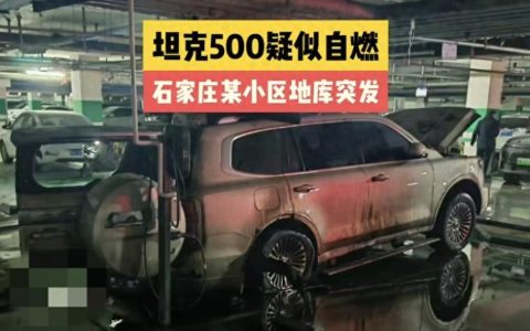 石家庄某地库坦克500疑似自燃