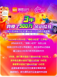 嘀嗒小红花上线三周年，用顺风正能量涵养更多社会正能量