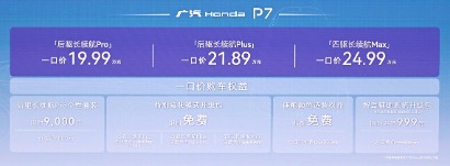 新驾趣纯电SUV广汽本田 P7上市，19.99万元起售