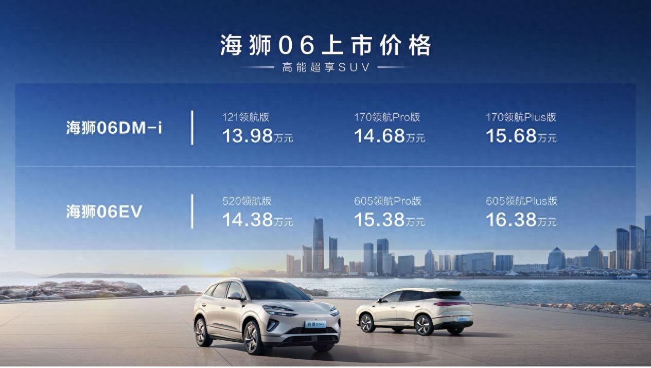 高能超享SUV比亚迪海狮06北京区域上市 售价13.98万起