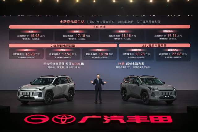 丰田史上最好油车！全新换代威兰达15.98万起售