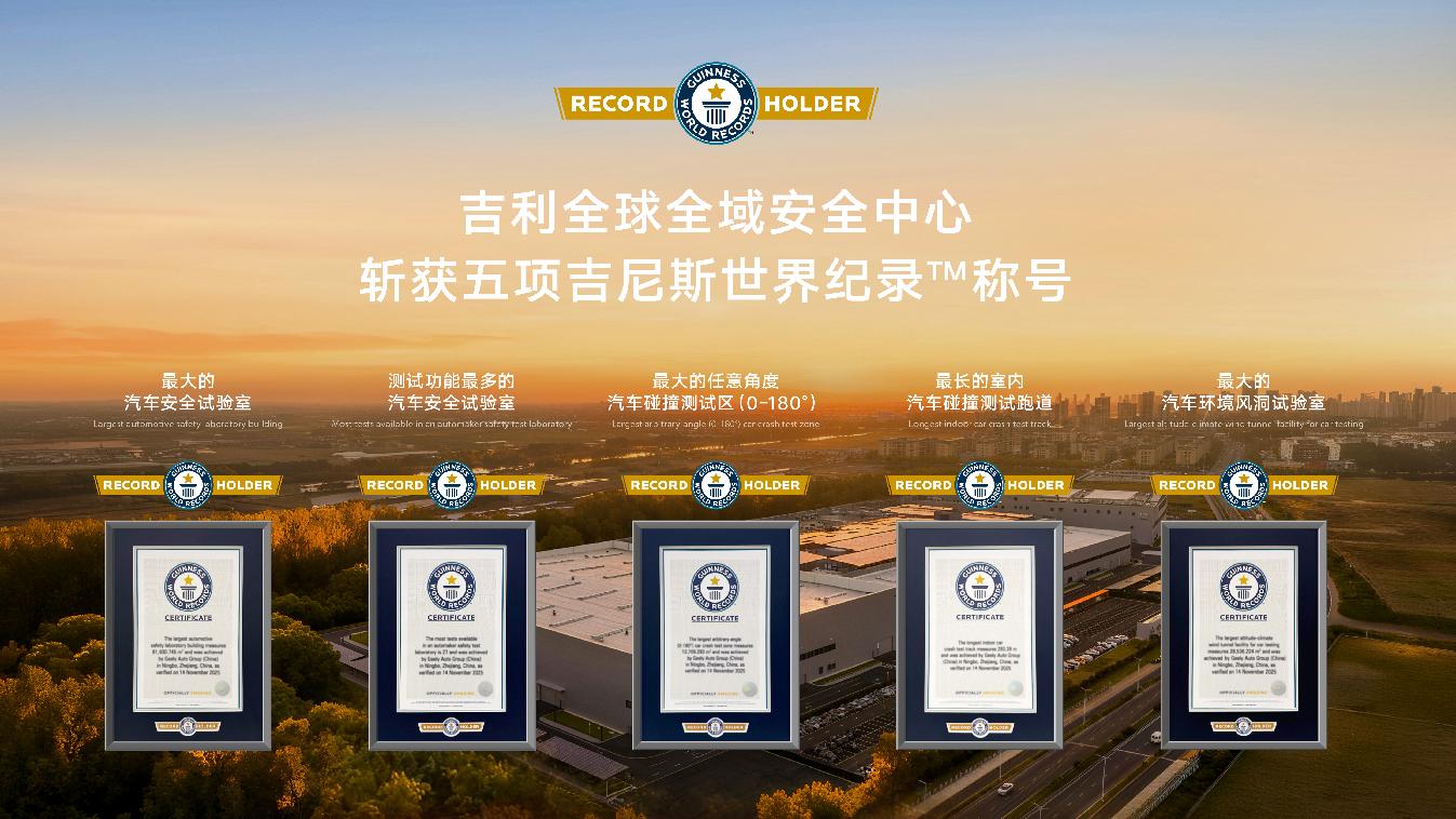 创五大世界纪录 全球最大、最领先的吉利全球全域安全中心发布