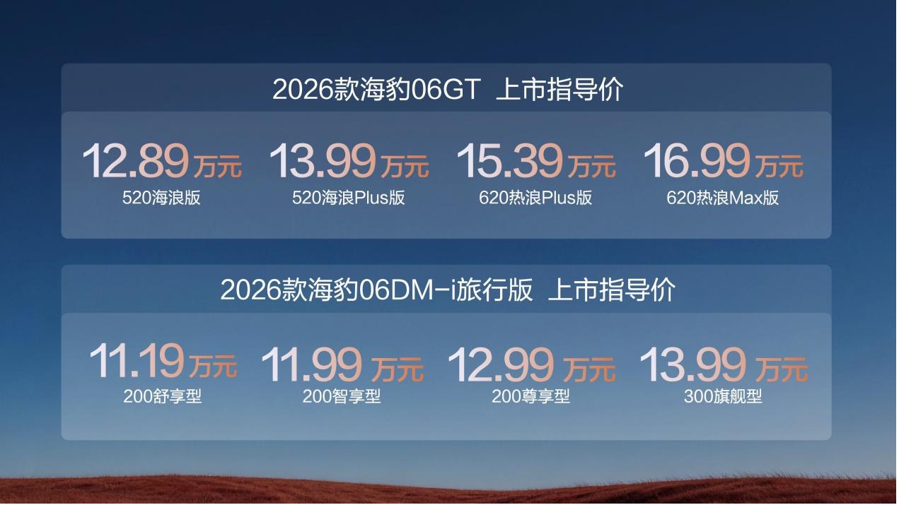 2026款海豹06GT&海豹06DM-i旅行版石家庄联袂上市