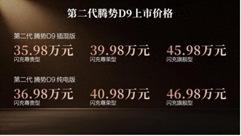 第二代腾势D9带来九大新迭代，售价35.98万元起