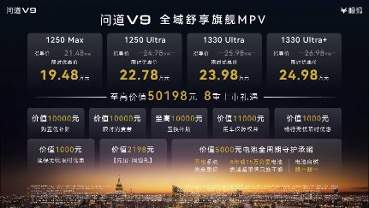 极狐问道V9上市，19.48万起定义全域舒享旗舰新标准