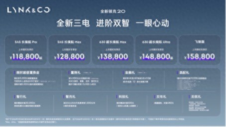 全新领克20上市限时专享价11.88万元起售