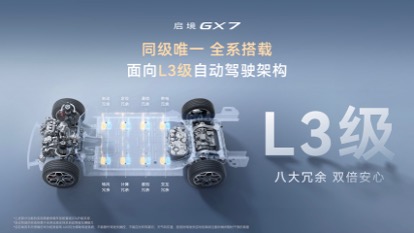 全系L3架构启境GX7上市发布，限时权益价22.99万元起售